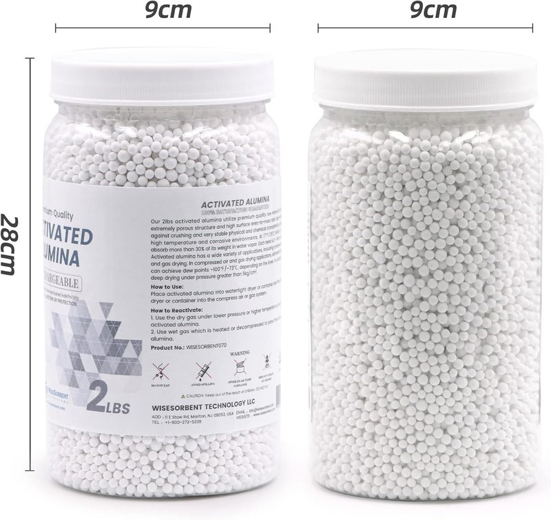 Wisesorb 4 LBS Activated Alumina, Alumina Desiccant Great for Filament Drying, Reusable Dessicant Dehumidifiers Desiccant Moisture Absorber Prevent Wet Filament - Image 5